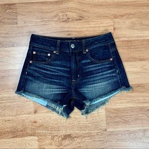 American Eagle Hi Rise Festival Jean Shorts Women Size 4